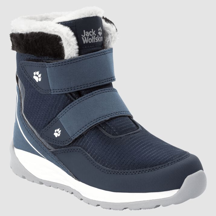 Jack Wolfskin Kids Polar Wolf Texapore Mid Vc Waterproof Boots Dark Blue/White 134257HTI